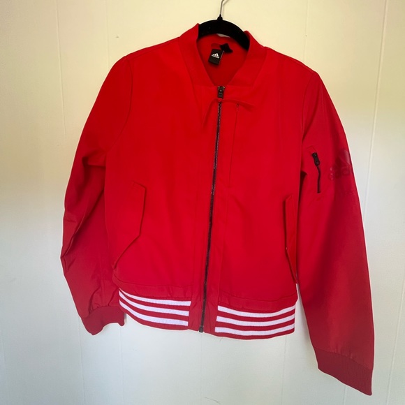Adidas fleece lined Track Bomber Jacket - Picture 11 of 16